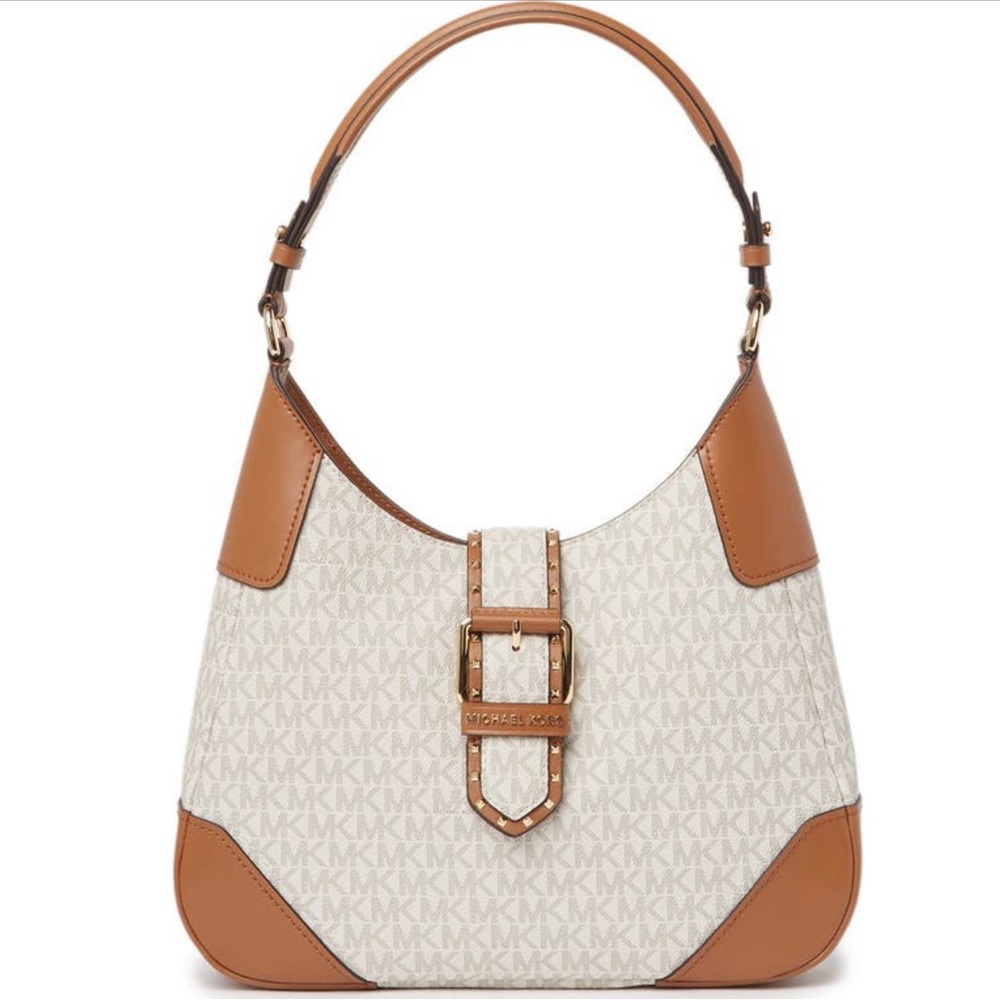 Michael Kors Lillian Signature Logo Shoulder Bag Gem